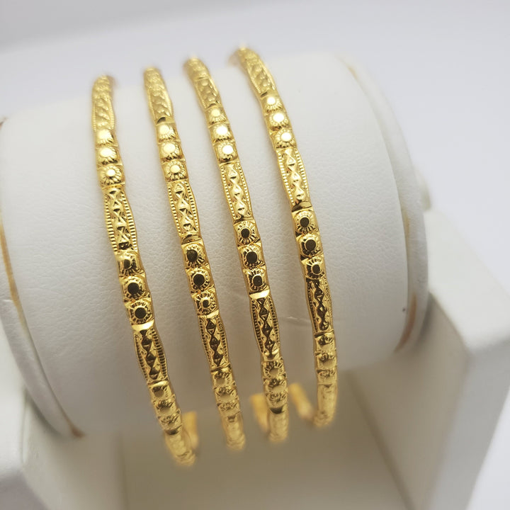 Gold covering Bangles- 21212