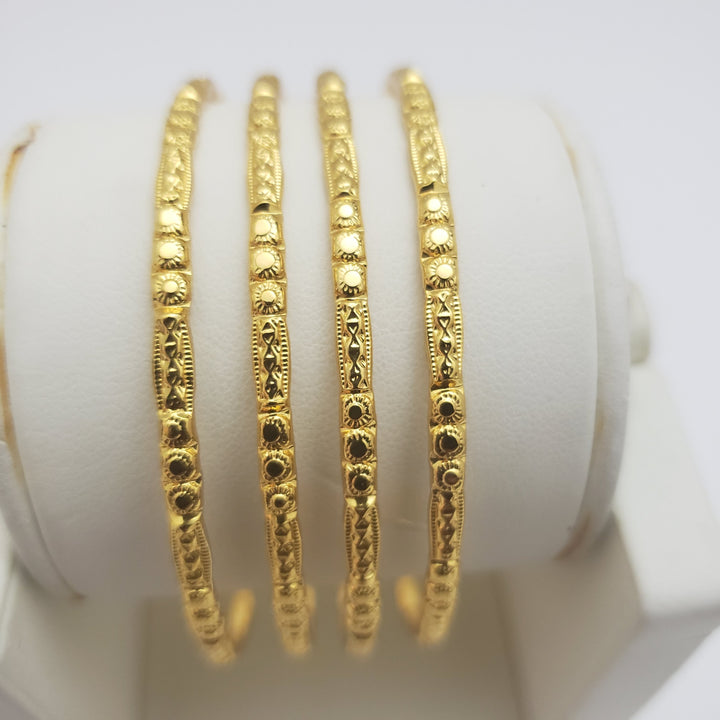 Gold covering Bangles- 21212