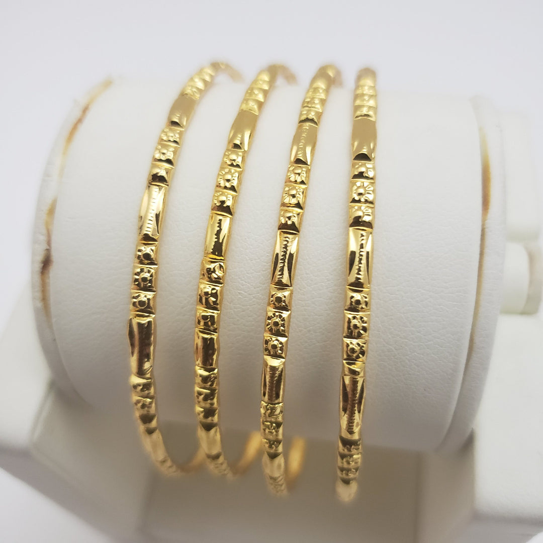 Gold covering Bangles Set