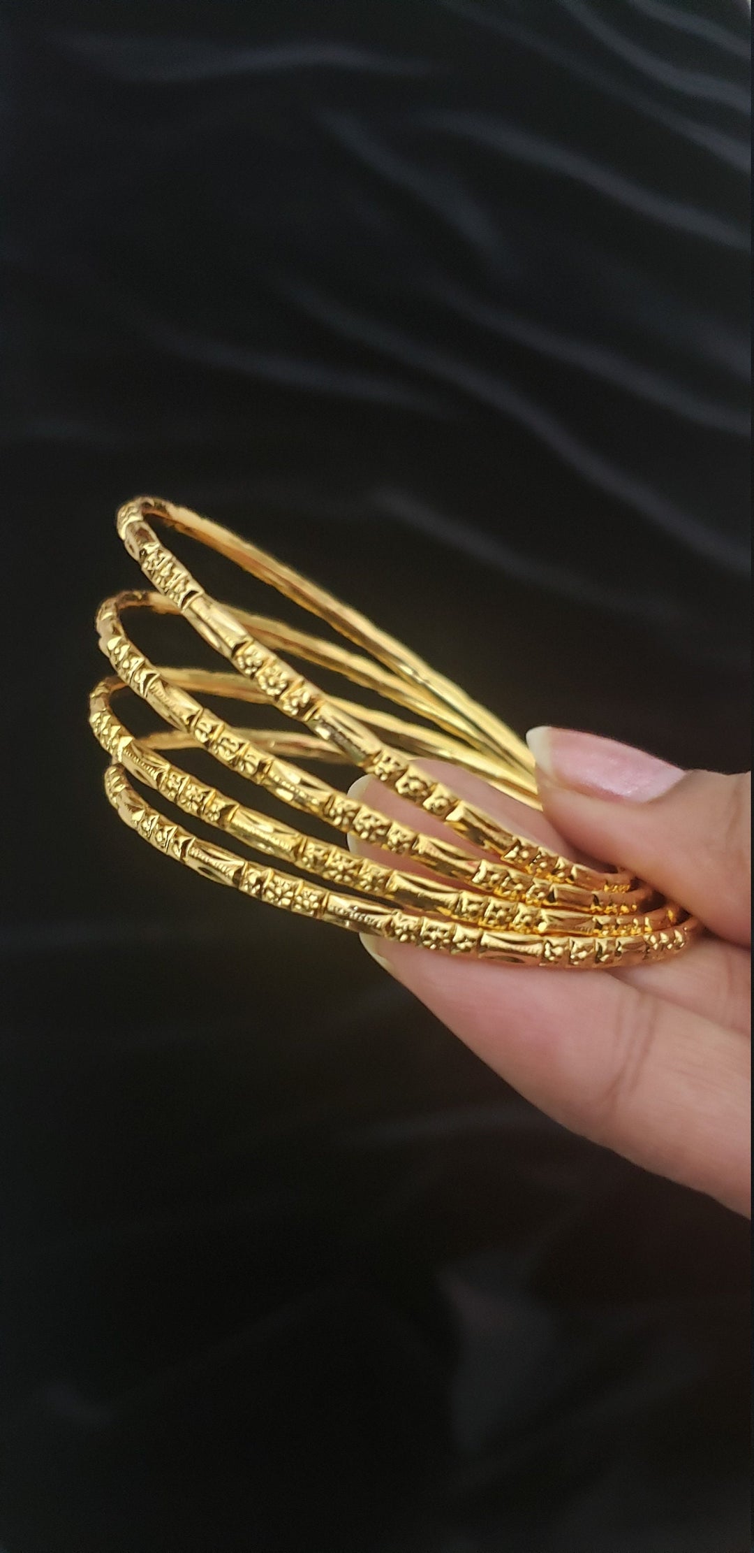 Gold covering Bangles Set