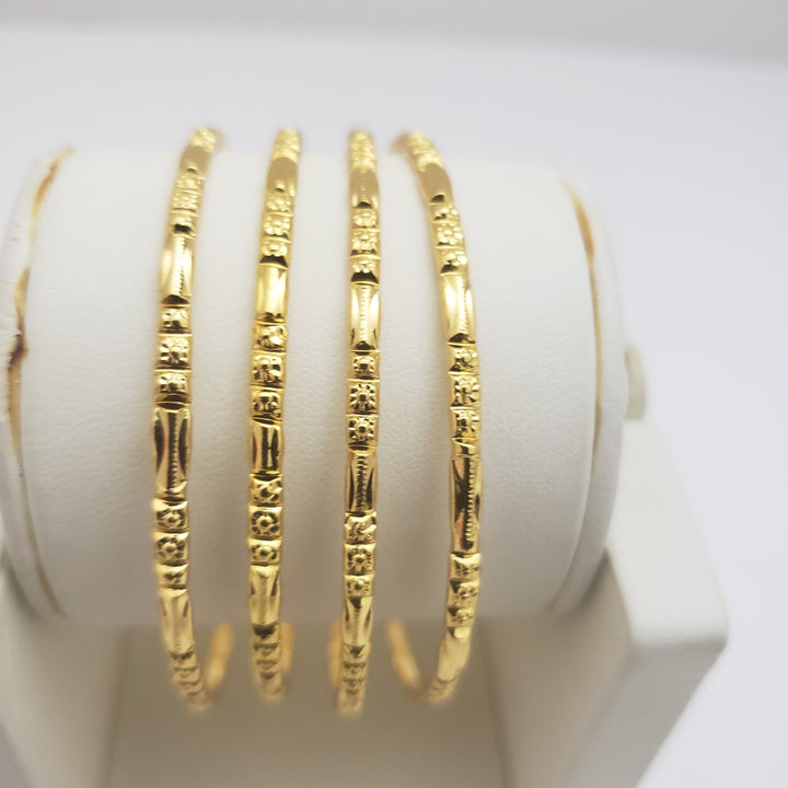 Gold covering Bangles Set