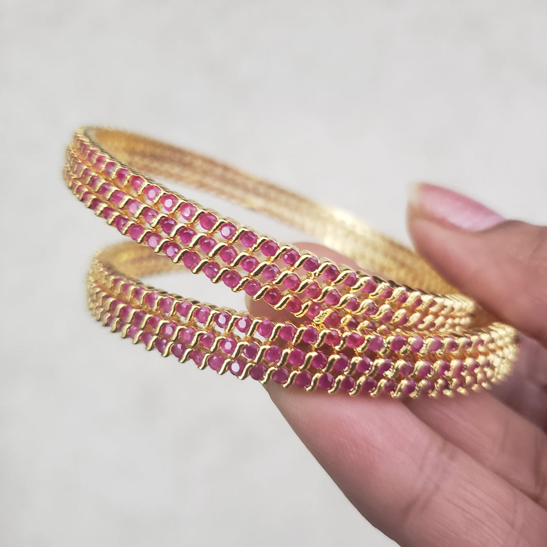 Ruby Bangles Set