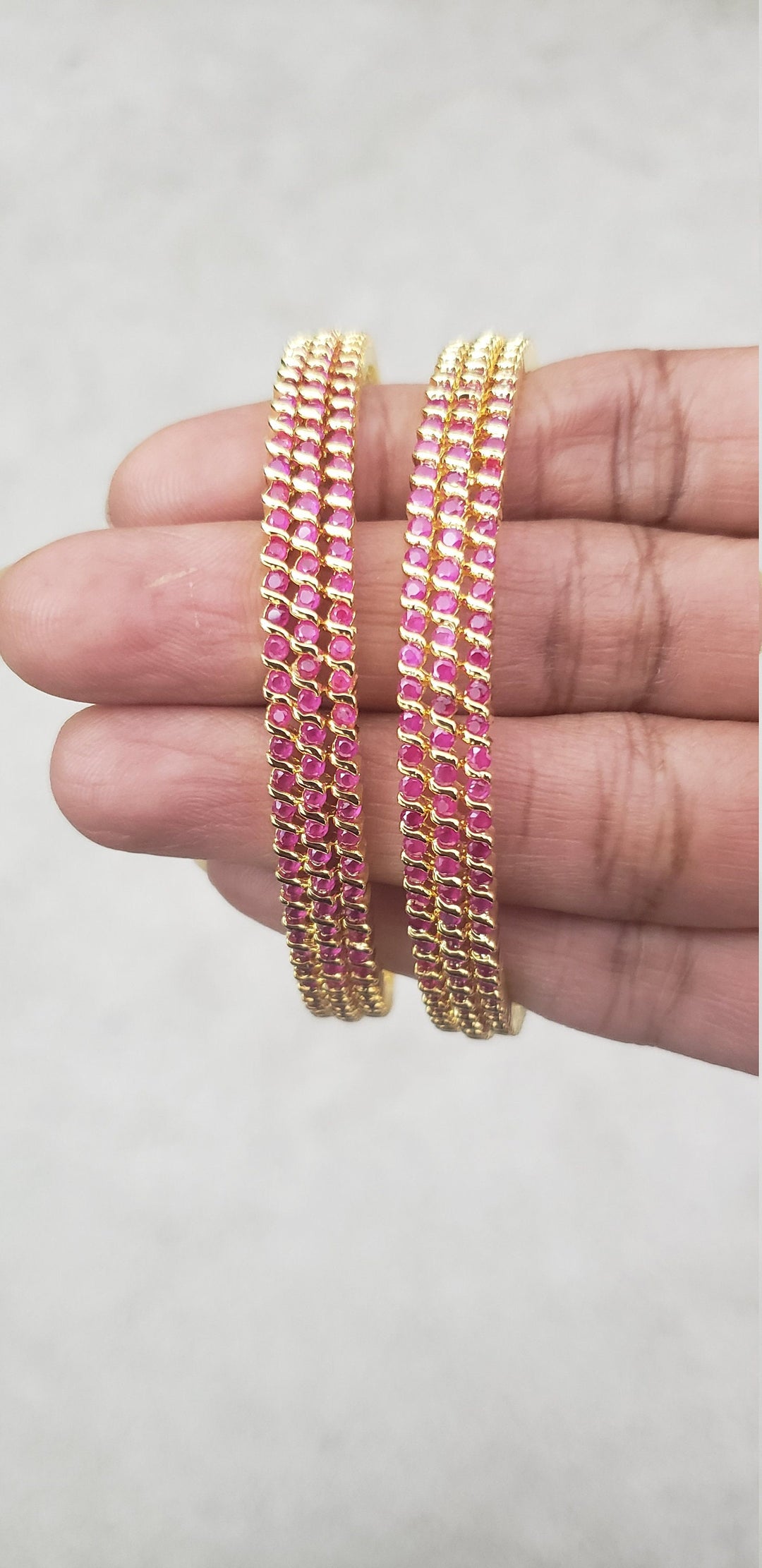 Ruby Bangles Set