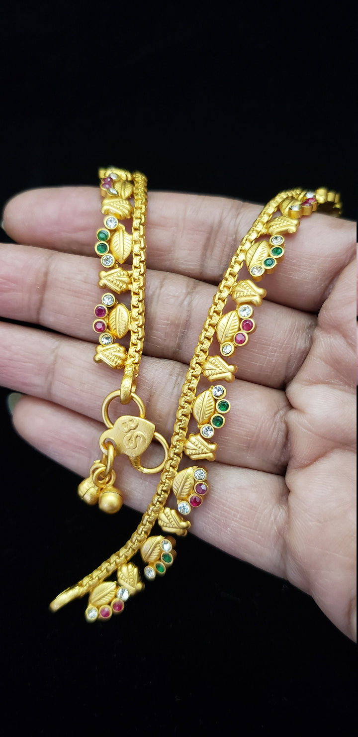 Gold covering Anklets