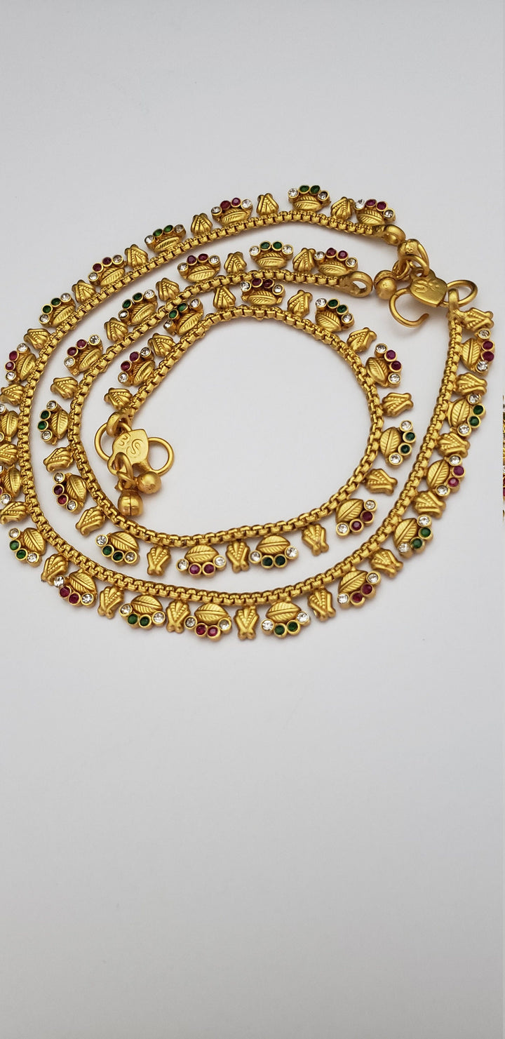Gold covering Anklets