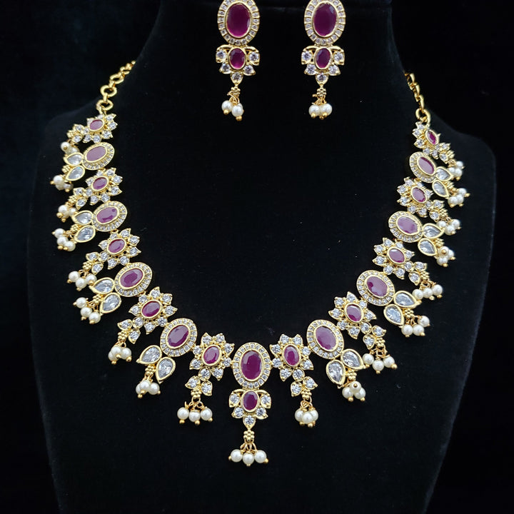 ruby with Pearls necklace