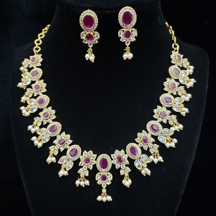 ruby with Pearls necklace