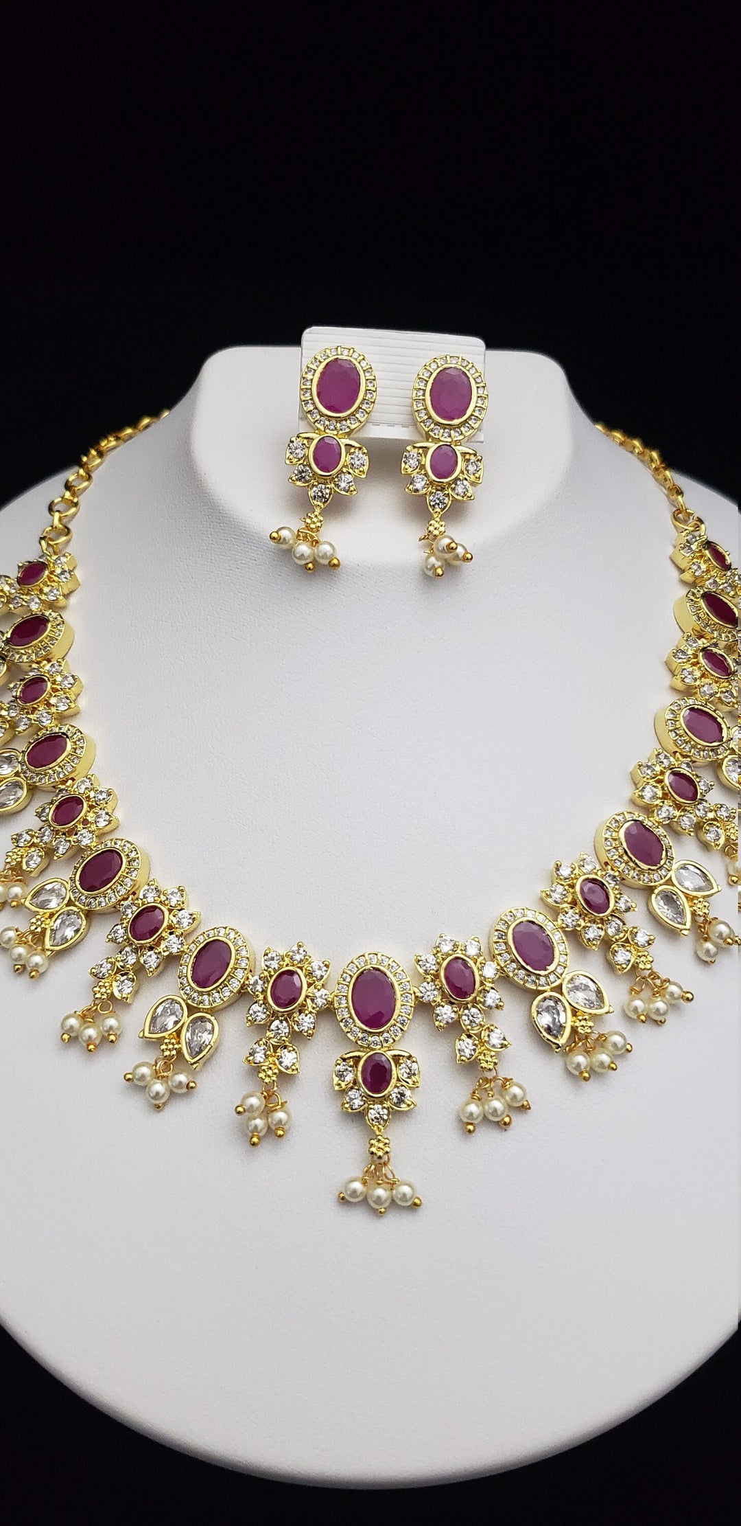 ruby with Pearls necklace
