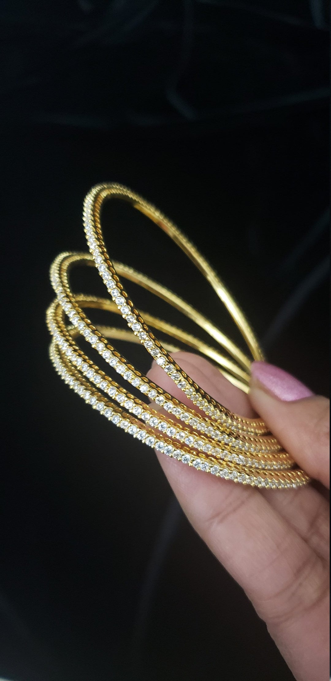 CZ 4 Bangle set