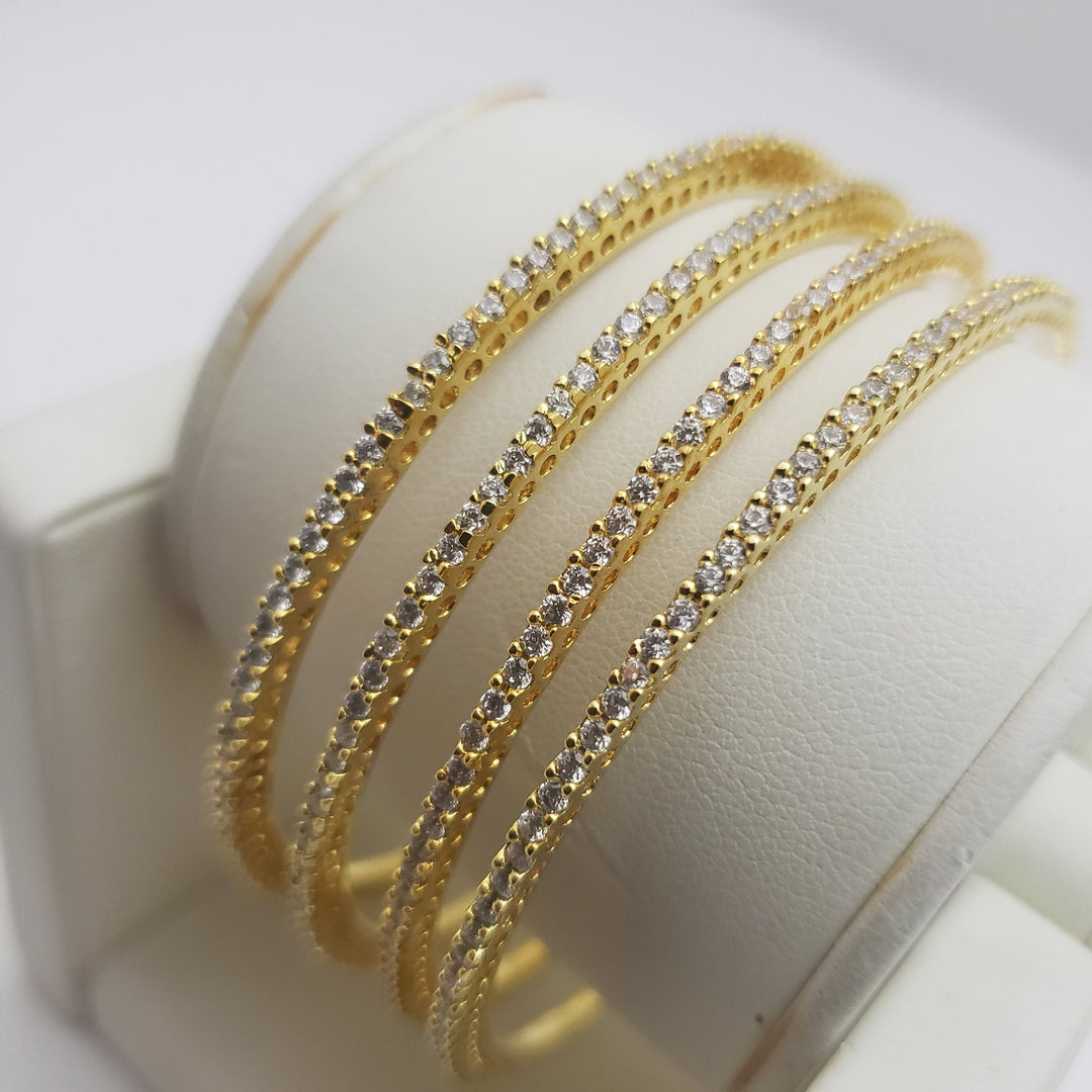 CZ 4 Bangle set