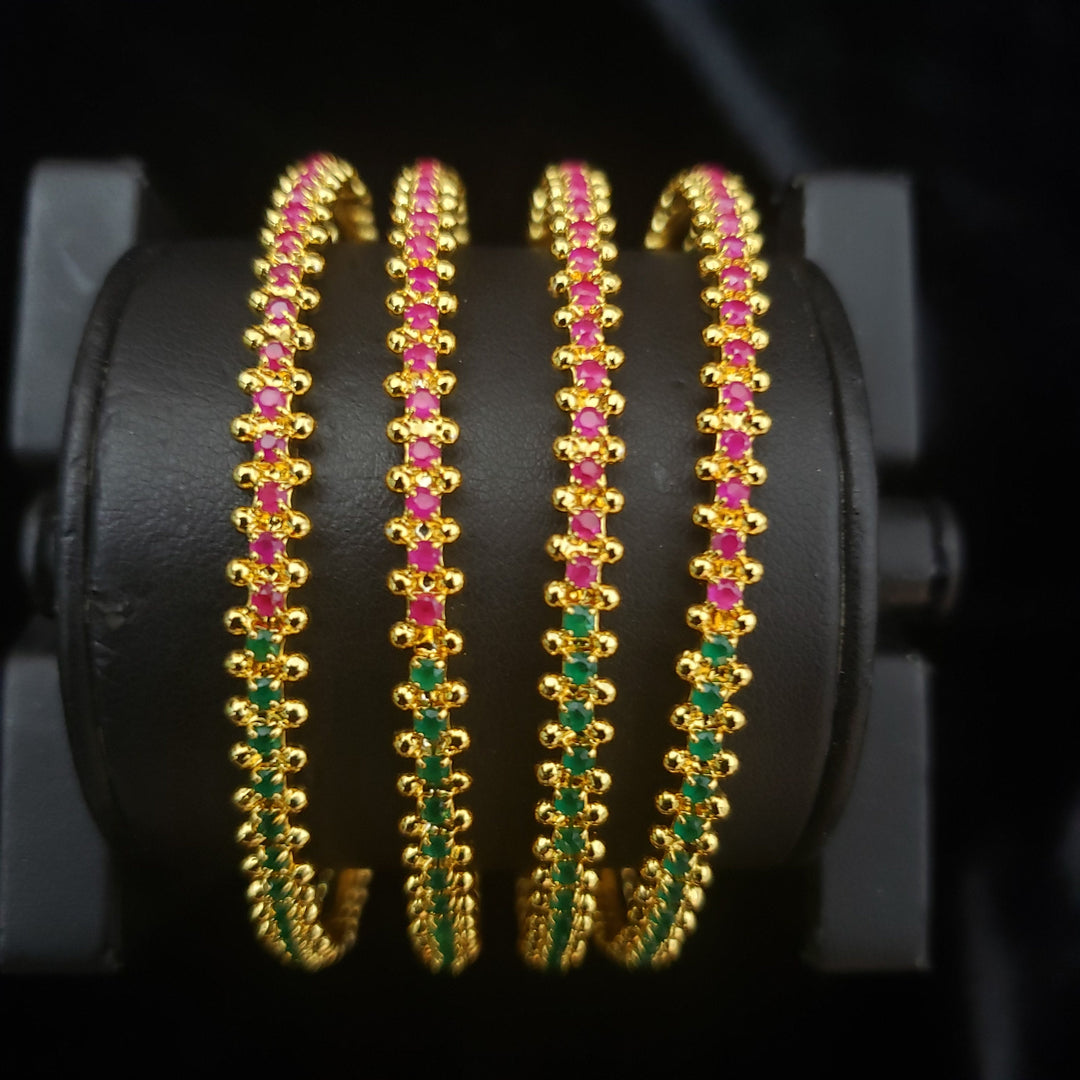 Pink and green Bangles