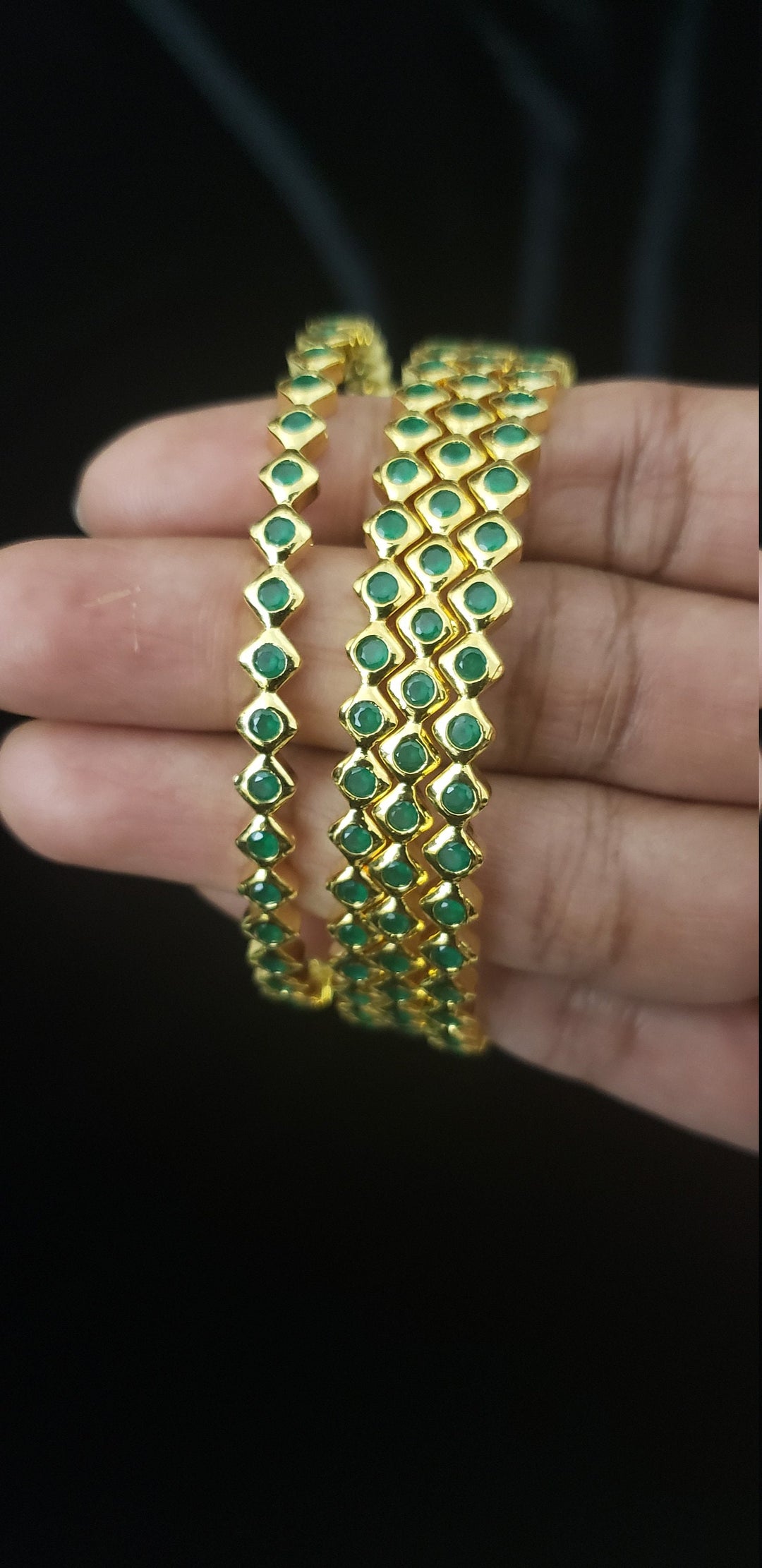 Green 4 Bangle set