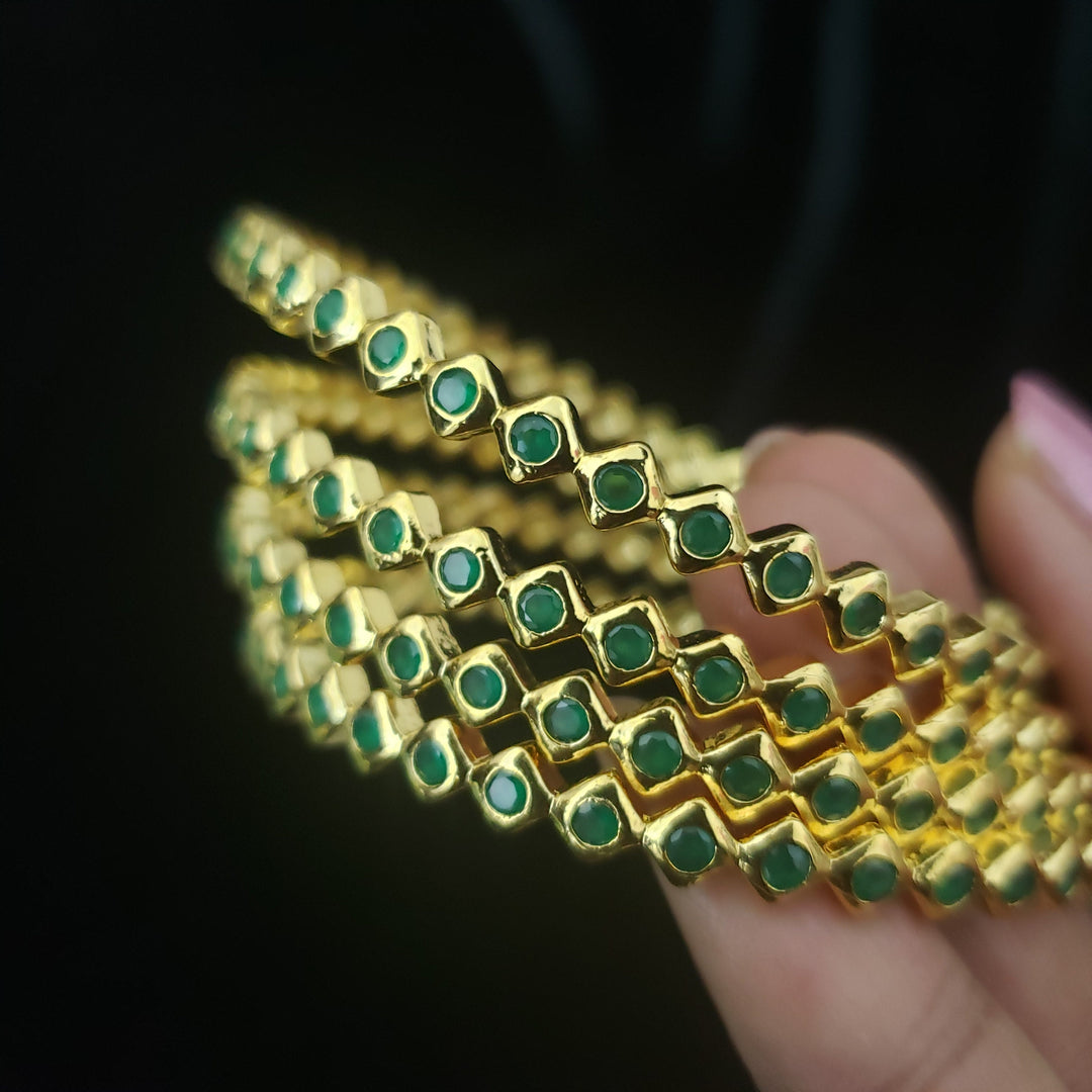 Green 4 Bangle set