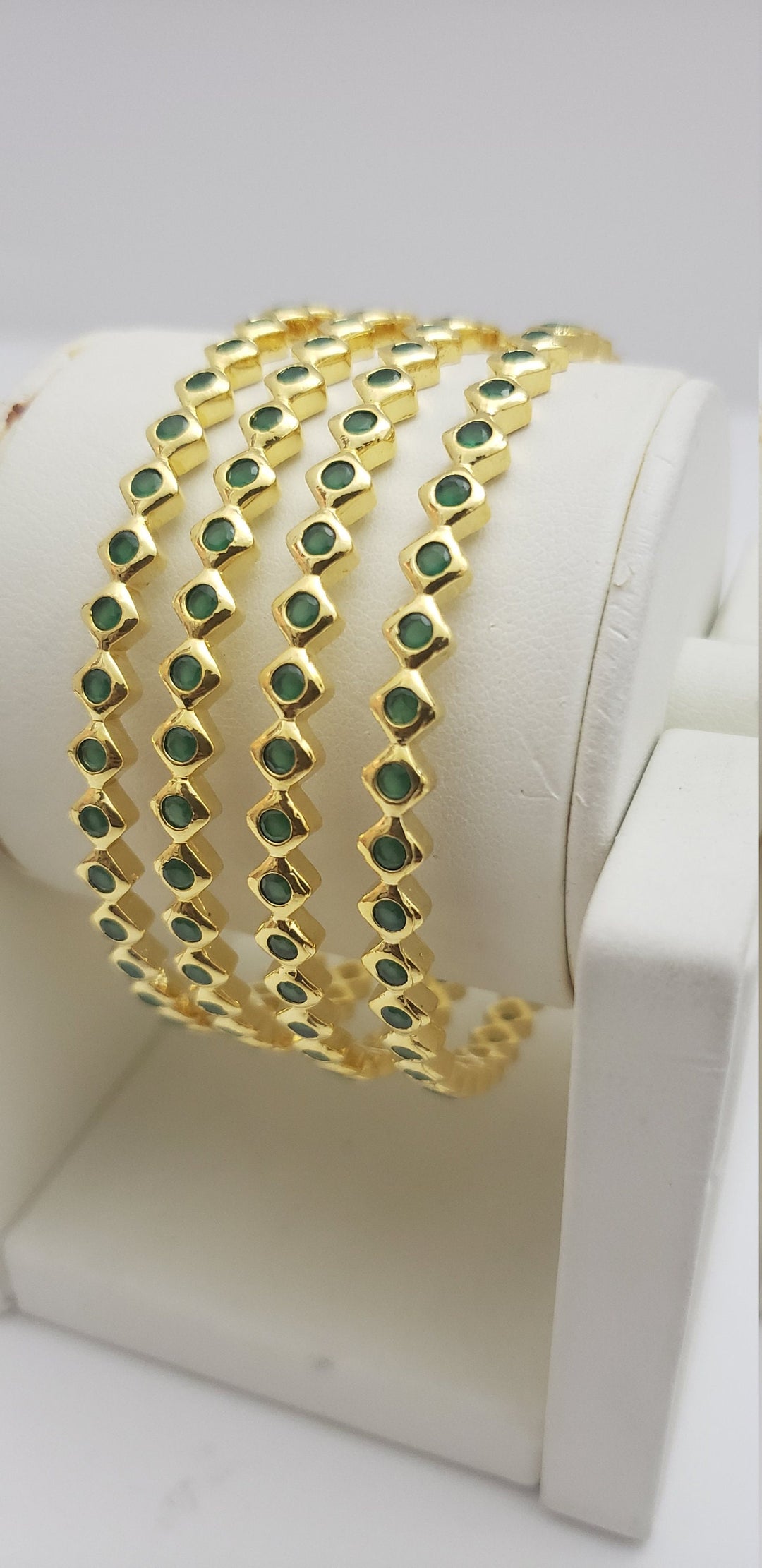Green 4 Bangle set