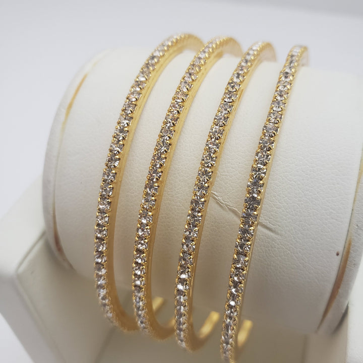 White Bangles Set