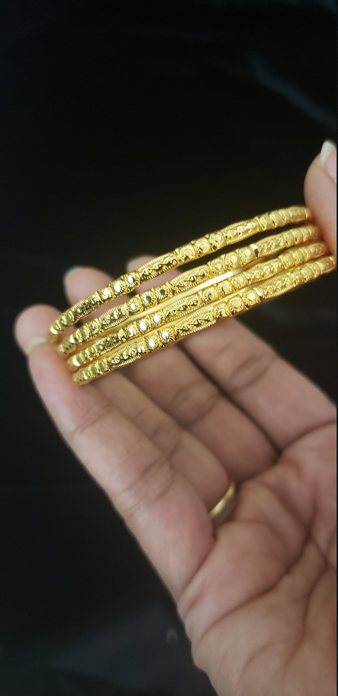 Gold covering Bangles- 21212
