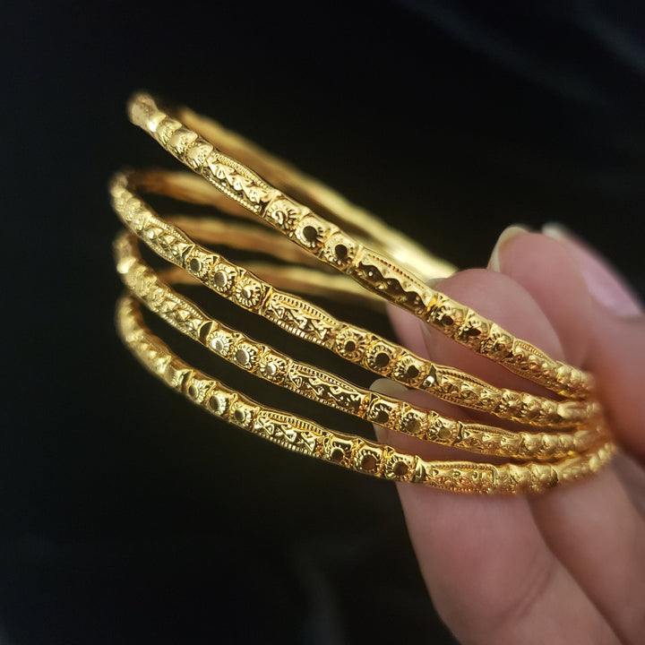 Gold covering Bangles- 21212