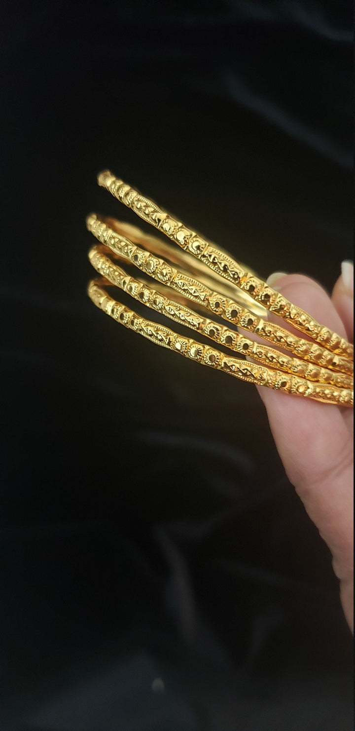 Gold covering Bangles- 21212