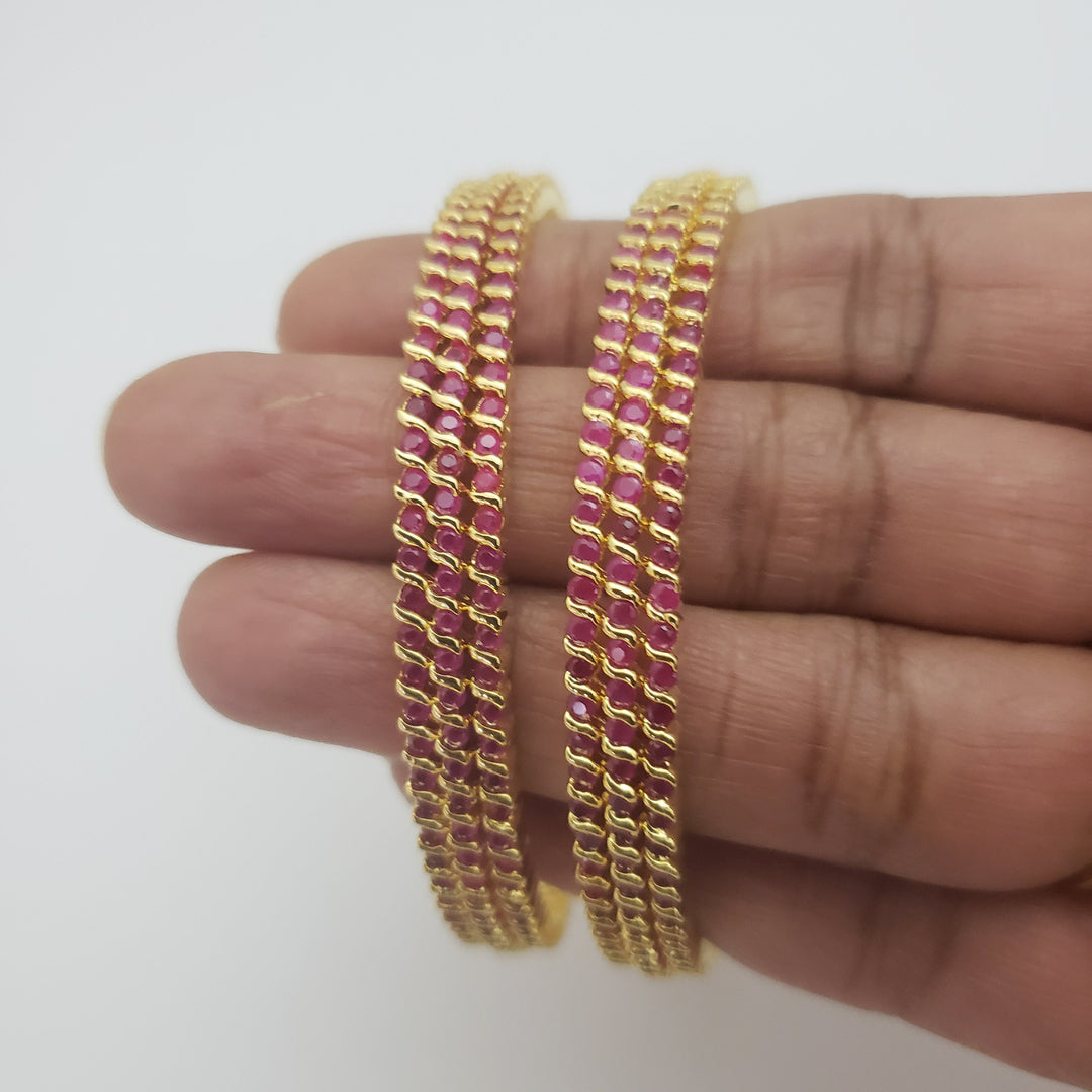 Ruby Bangles Set