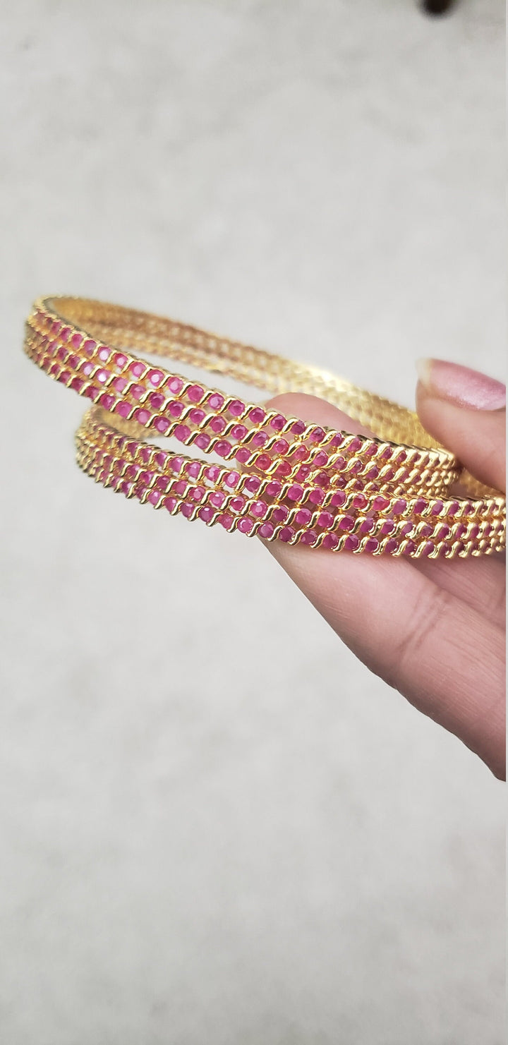 Ruby Bangles Set