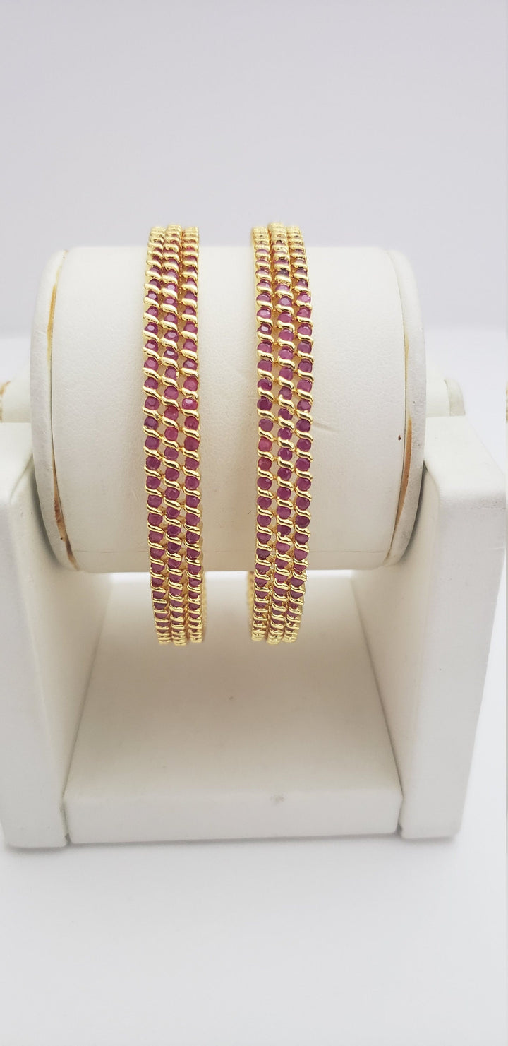 Ruby Bangles Set