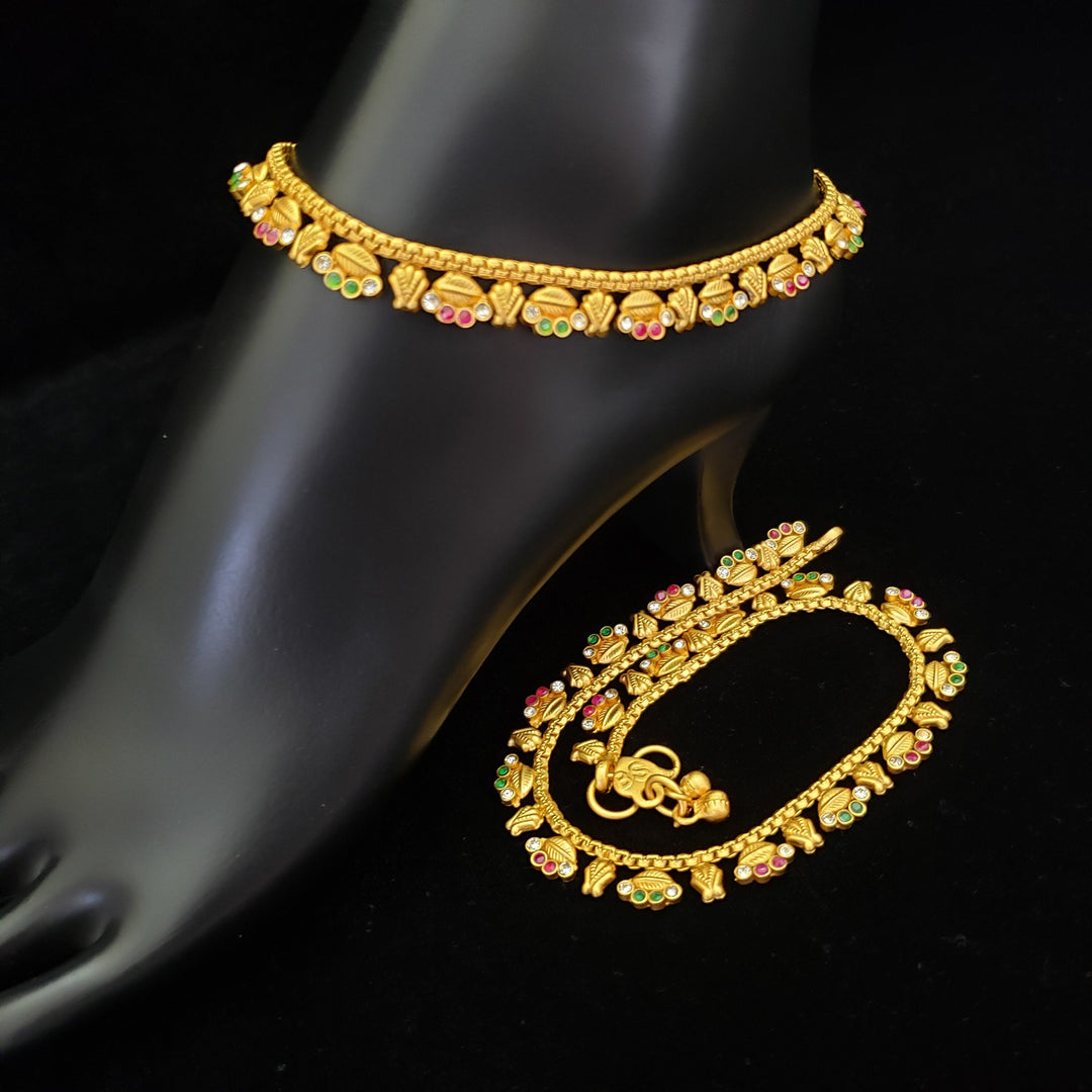 Gold covering Anklets