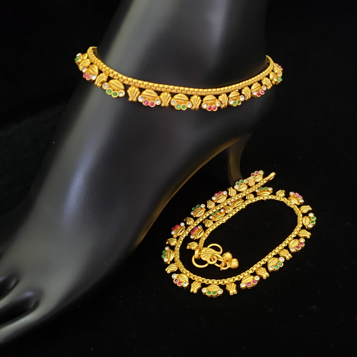 Gold covering Anklets