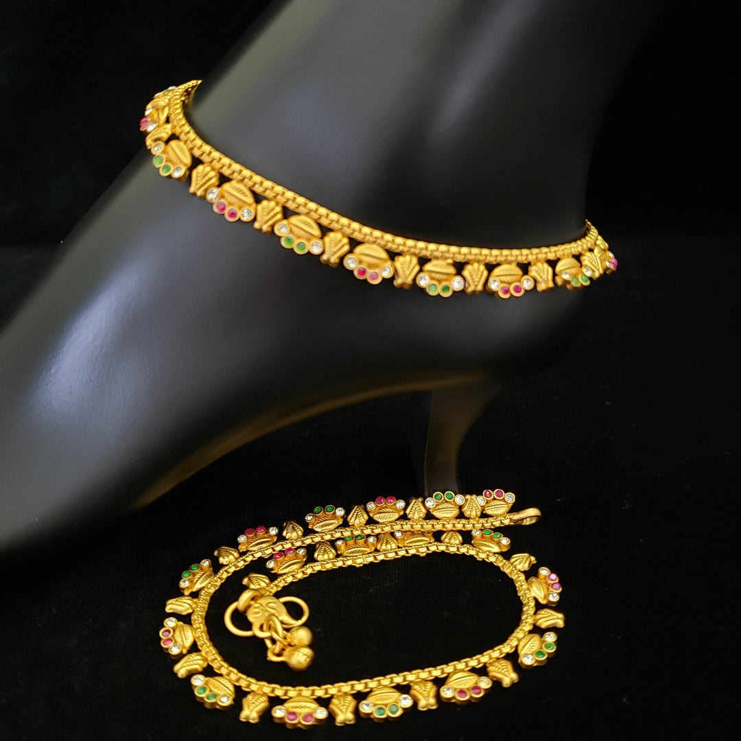 Gold covering Anklets