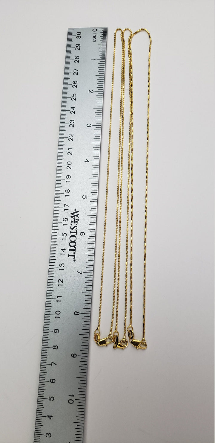 Thin Gold covering chain