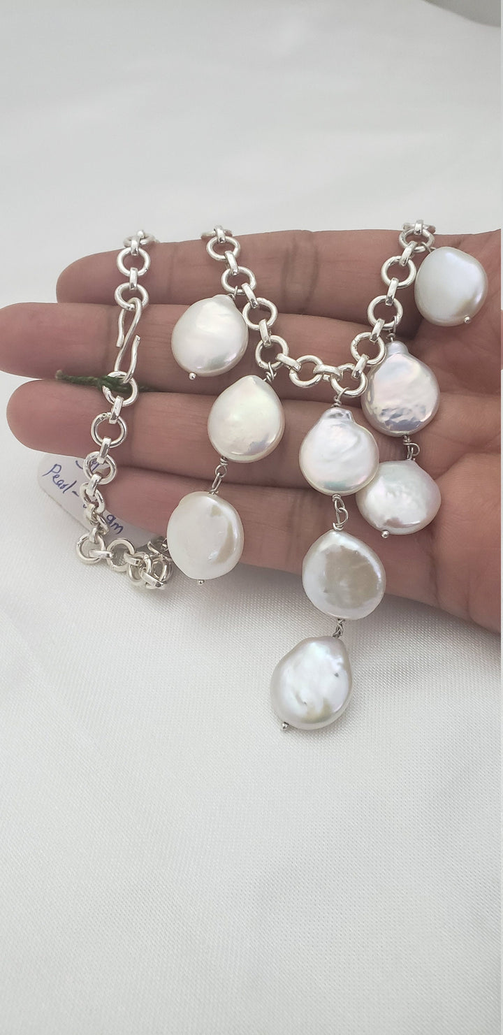 14mm Coin Pearls Necklace