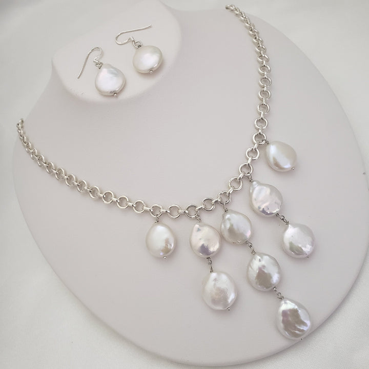 14mm Coin Pearls Necklace