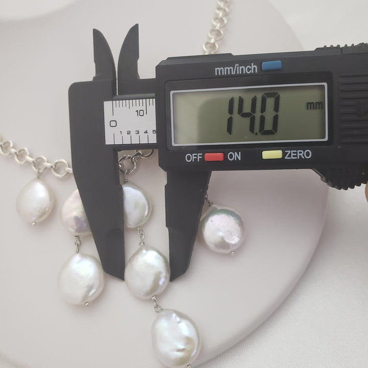 14mm Coin Pearls Necklace