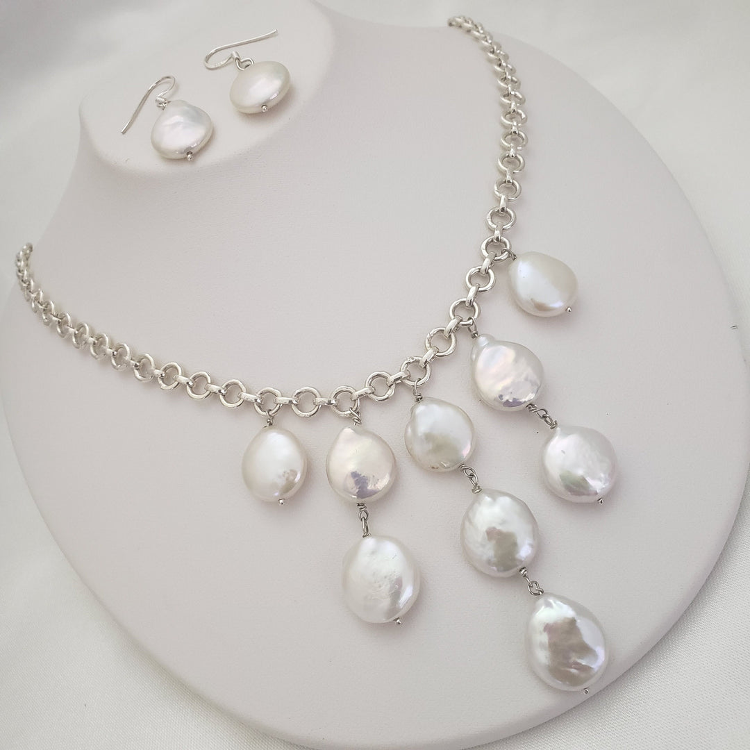 14mm Coin Pearls Necklace