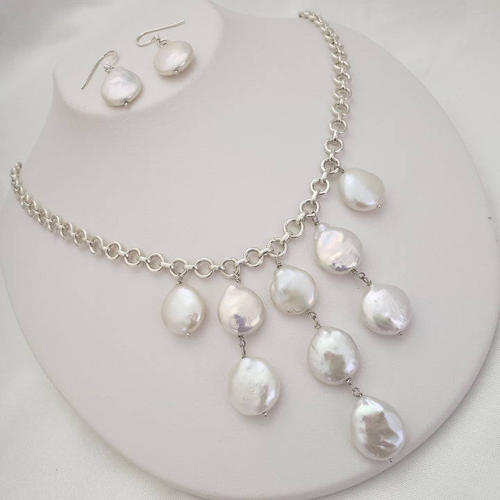 14mm Coin Pearls Necklace