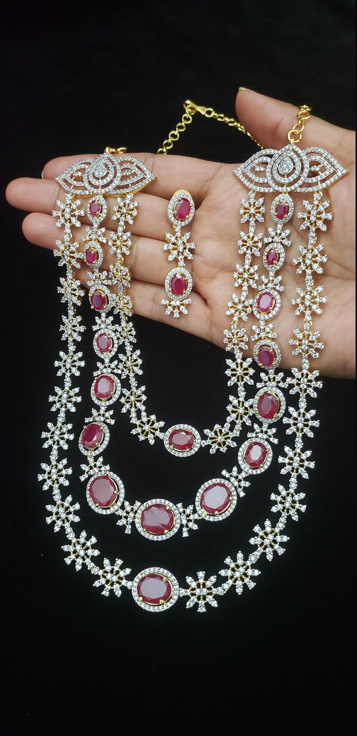 Cubic Zircon Ruby Jewelry