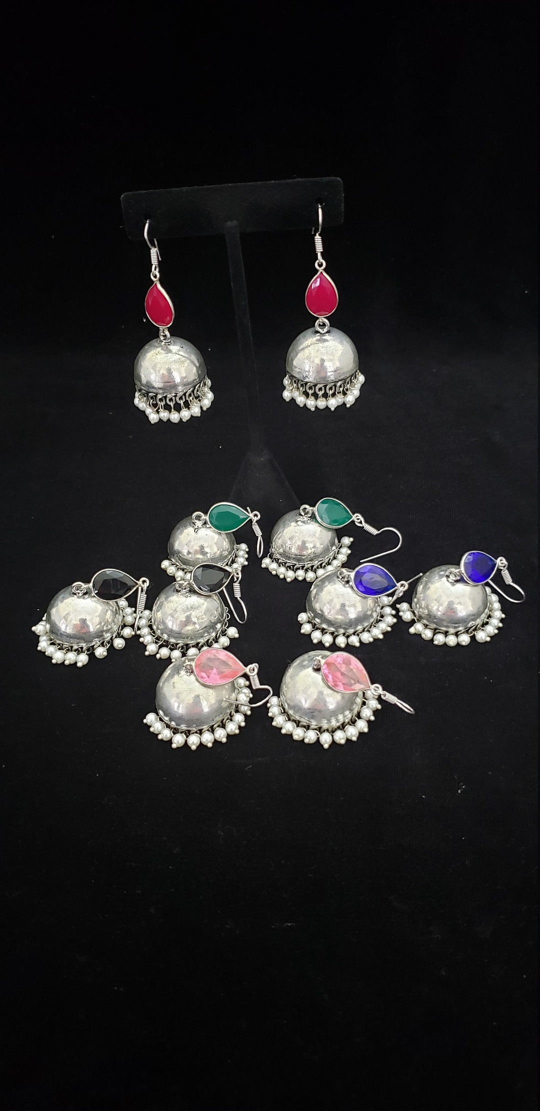 German silver plain jumka