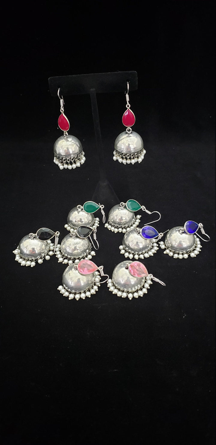 German silver plain jumka