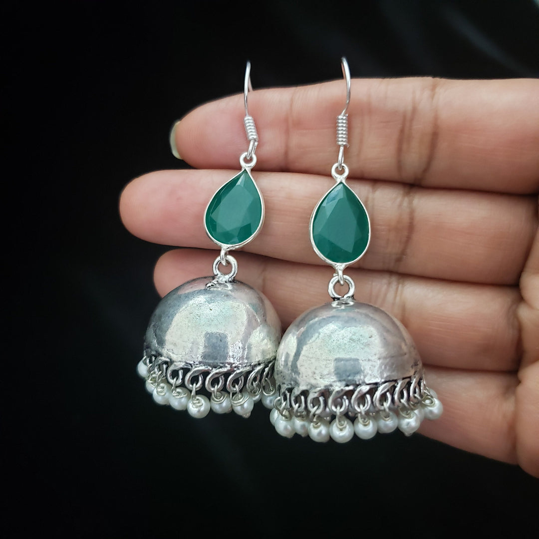 German silver plain jumka