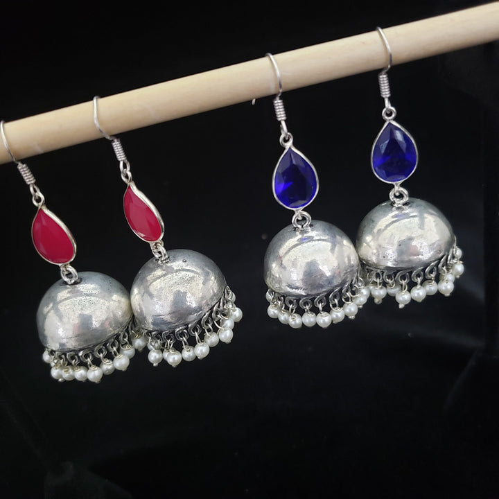 German silver plain jumka