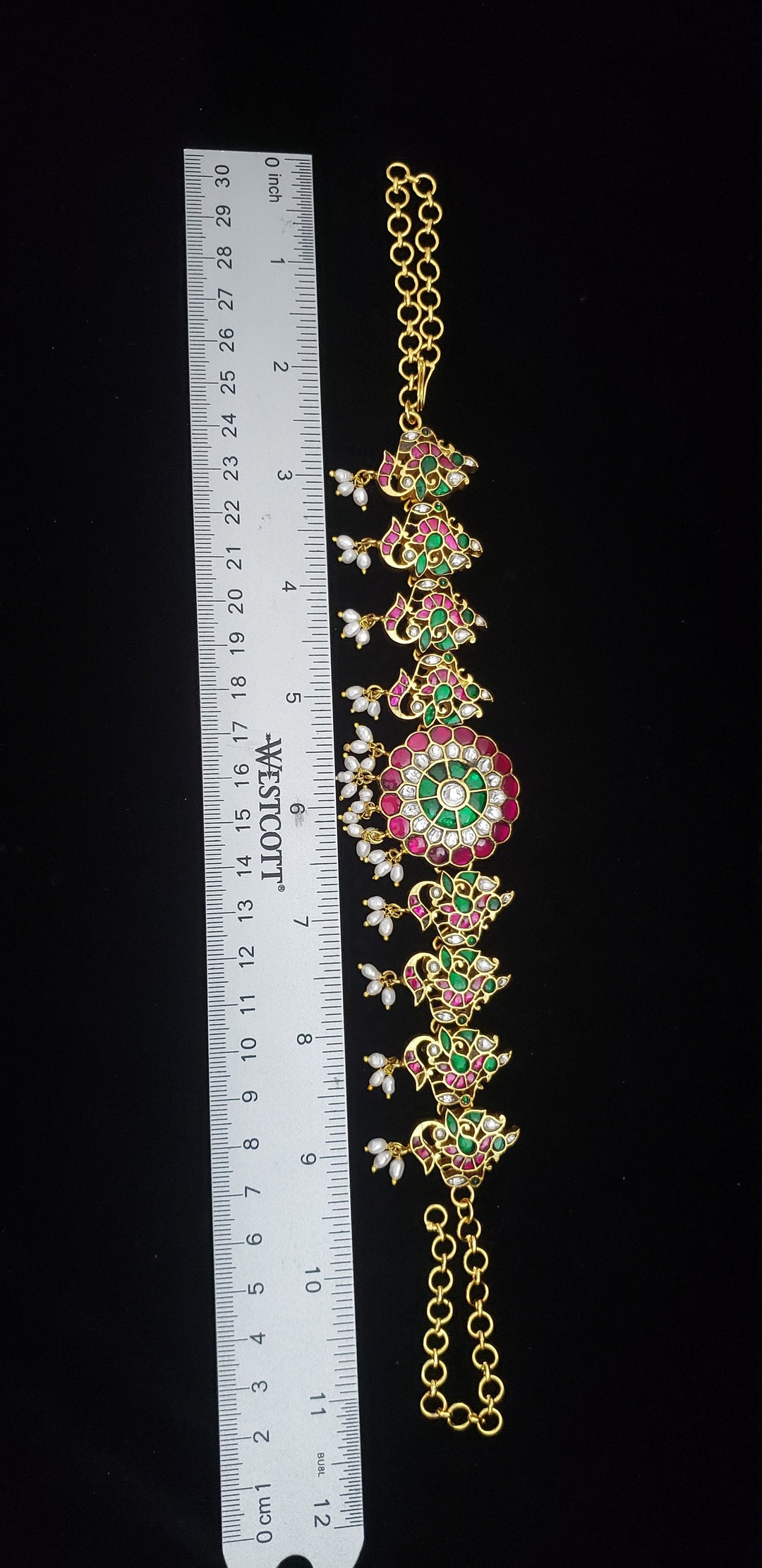 Brass Kundan Necklace