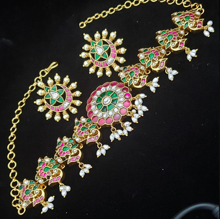 Brass Kundan Necklace