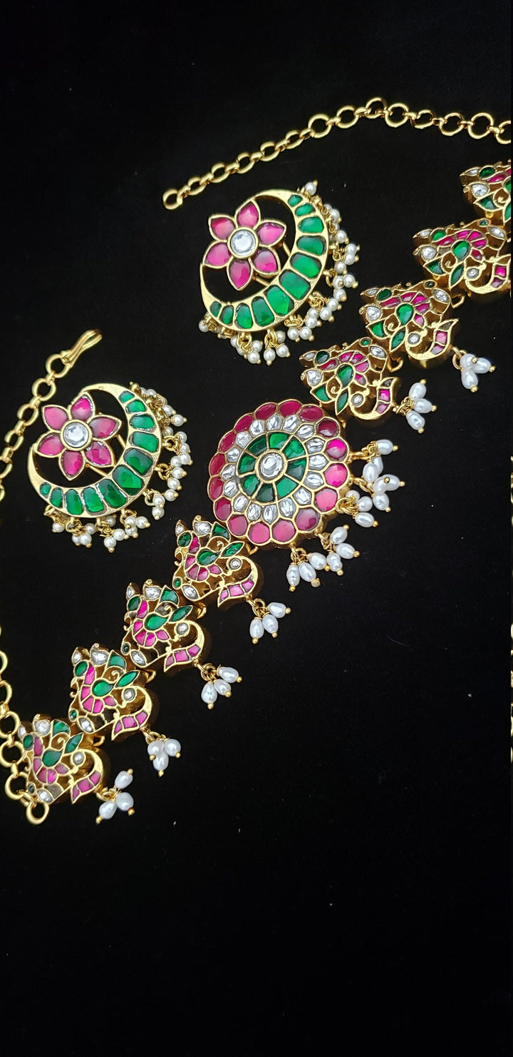 Brass Kundan Necklace