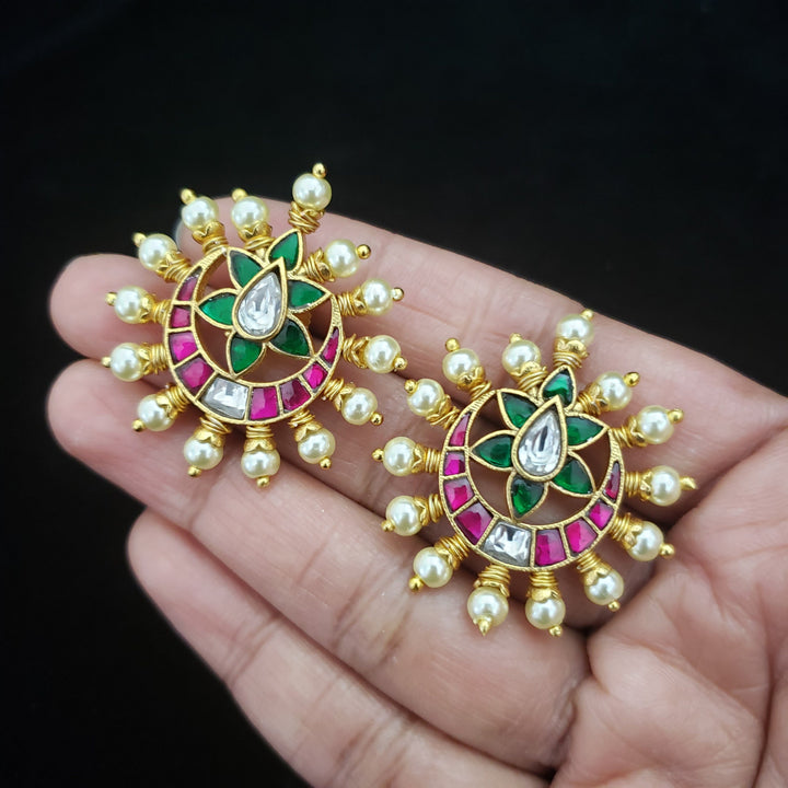 Brass Kundan Necklace