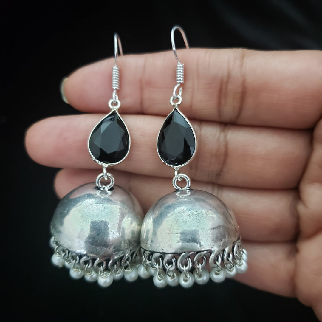 German silver plain jumka