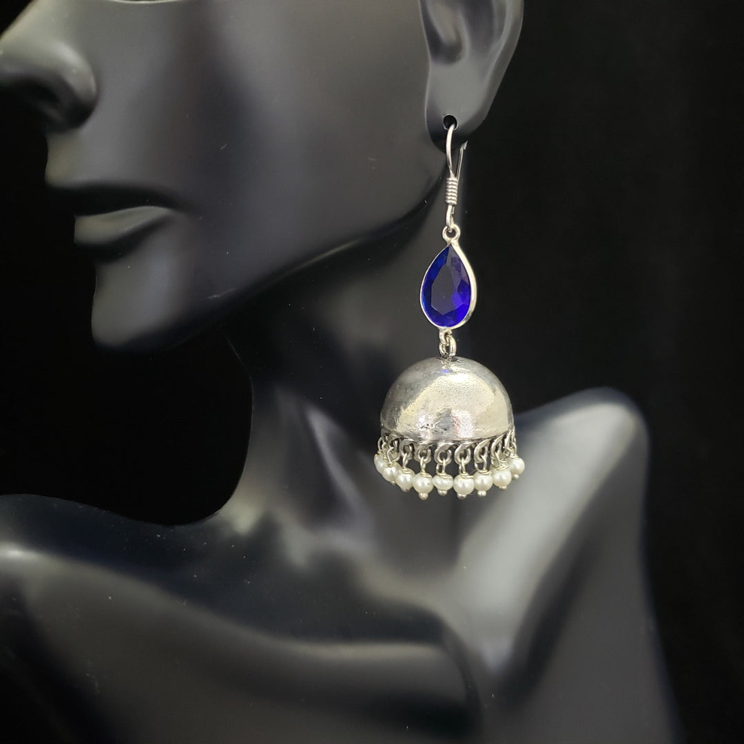 German silver plain jumka