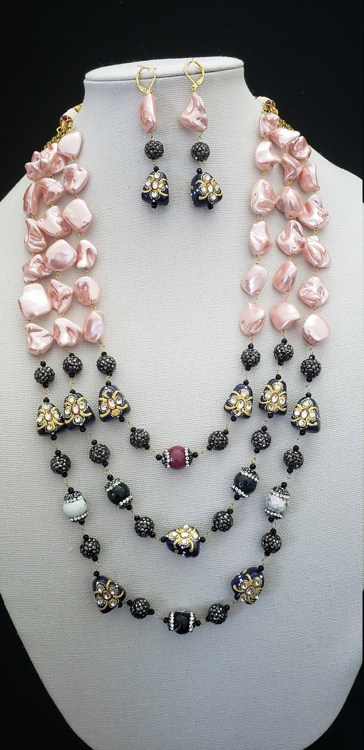 3 layer Beads necklace