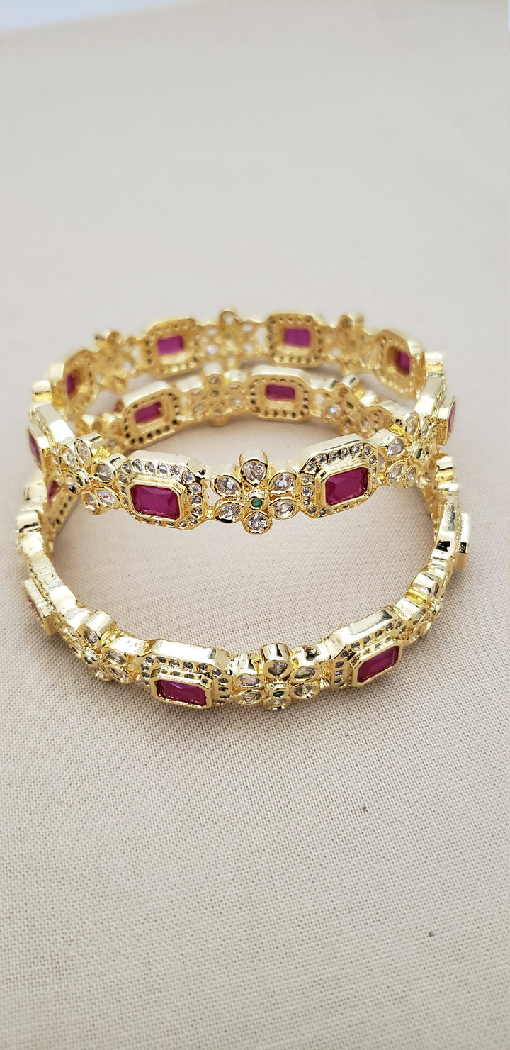 Semiprecious Ruby Bangle