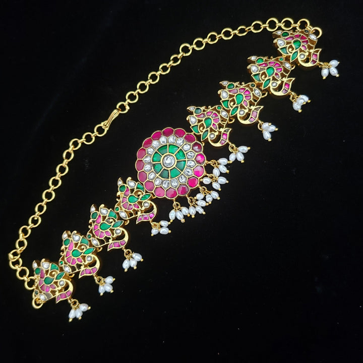 Brass Kundan Necklace