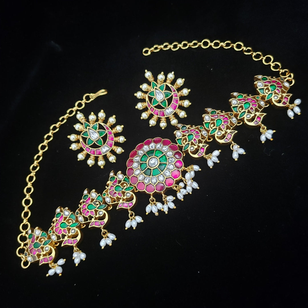 Brass Kundan Necklace