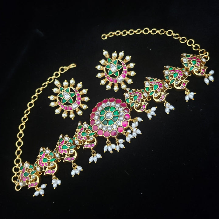 Brass Kundan Necklace